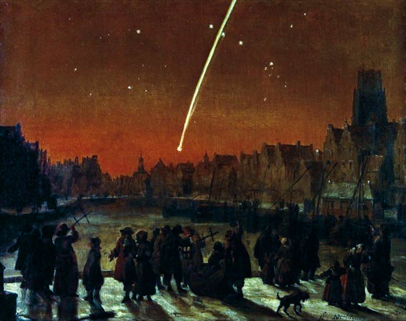„Der große Komet von 1680“ von Lieve Verschuier