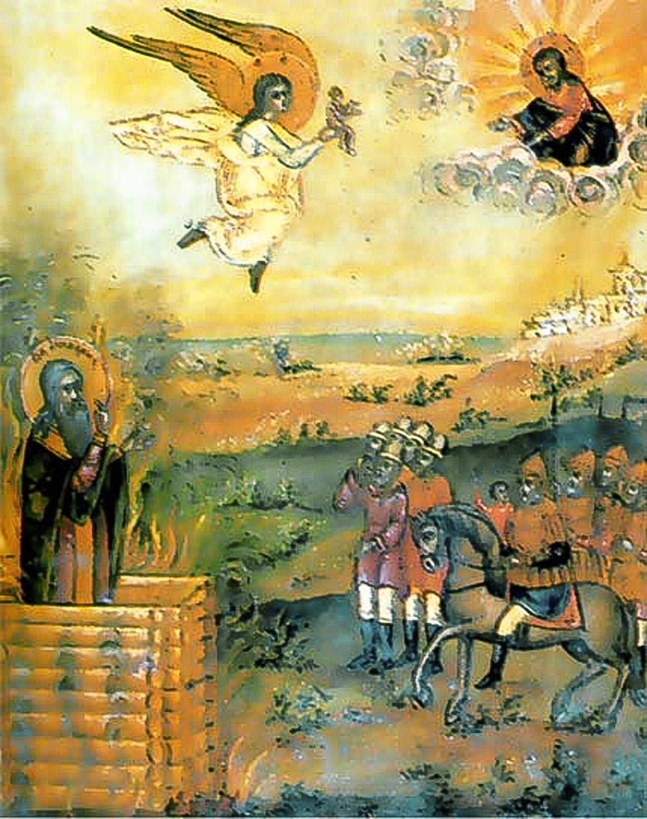 La morte di Avvakum Petrov, icona del XIX secolo 