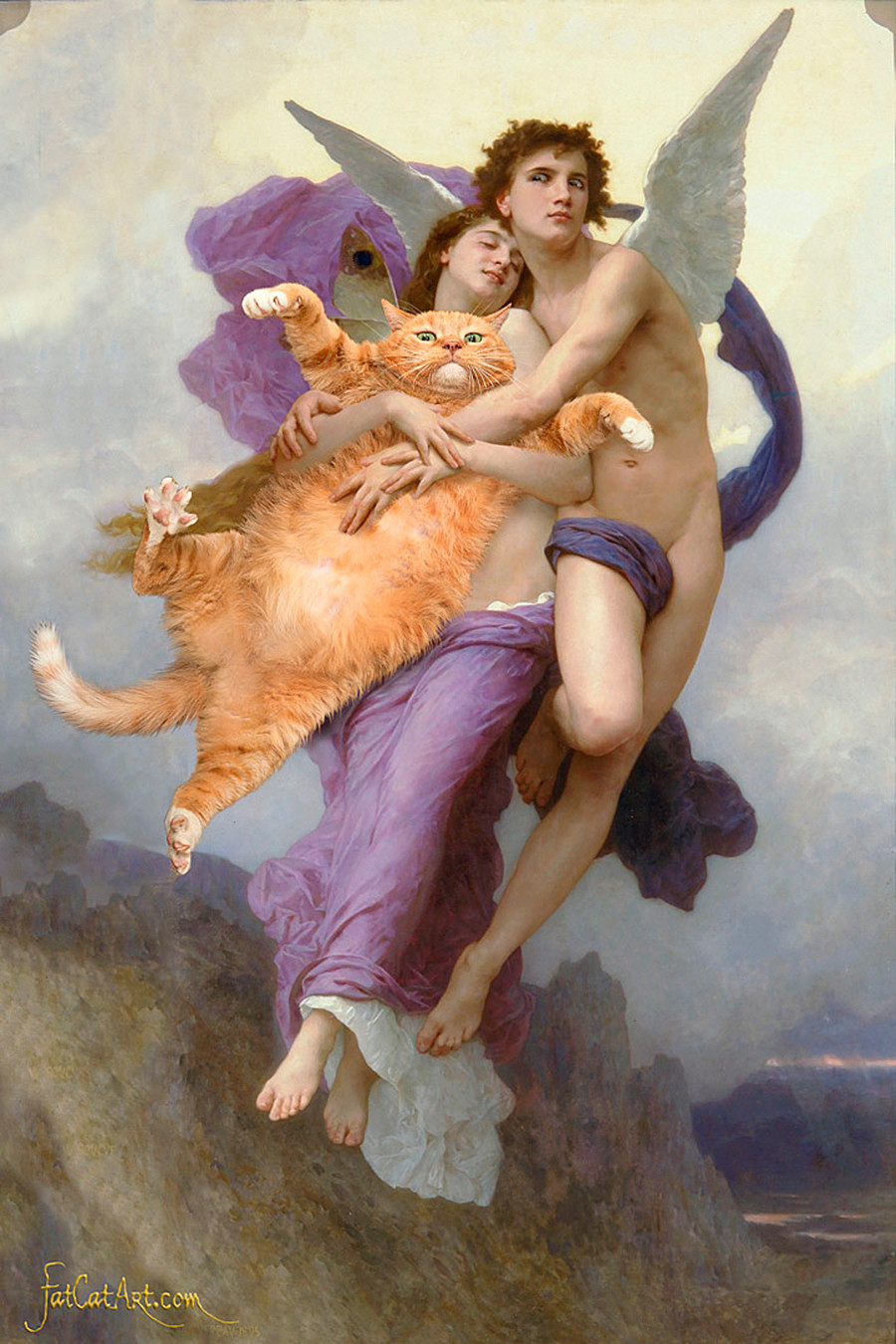  William-Adolphe Bouguereau, ‘The Abduction of Psyche and the Fat Cat’