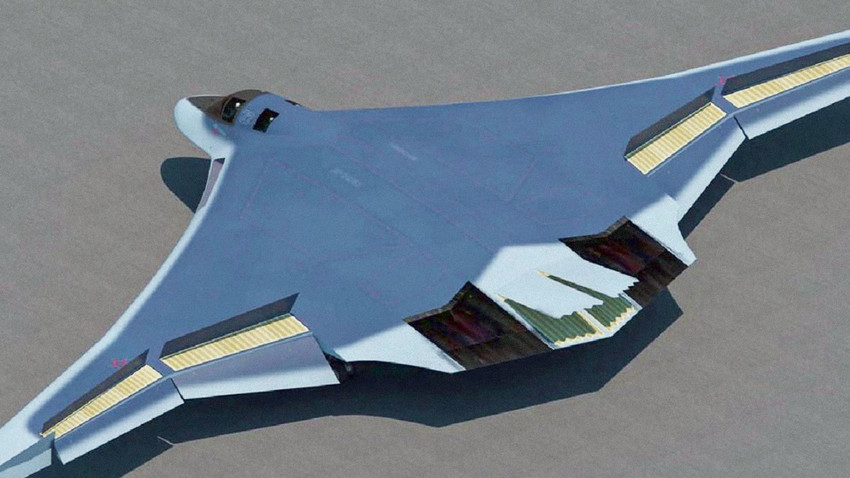 Nevidljivi strateški bombarder PAK DA (prototipska skica)

