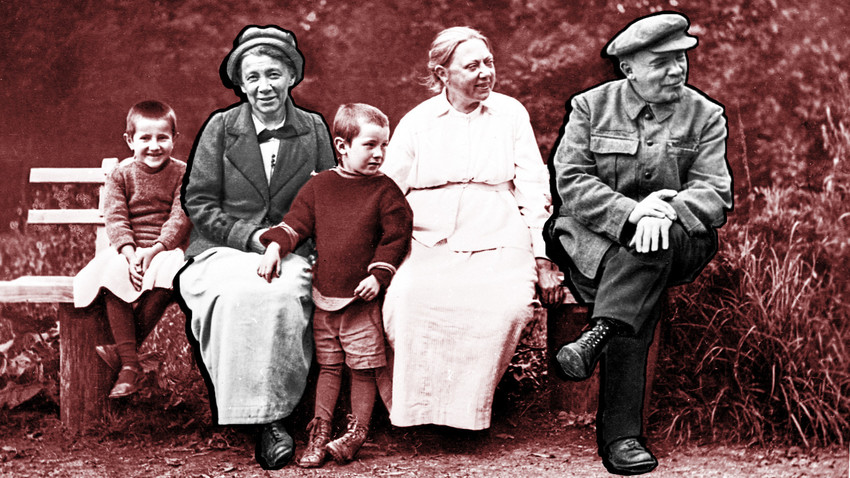 Anna Ulyanova, Nadezhda Krupskaya, Vladimir Lenin