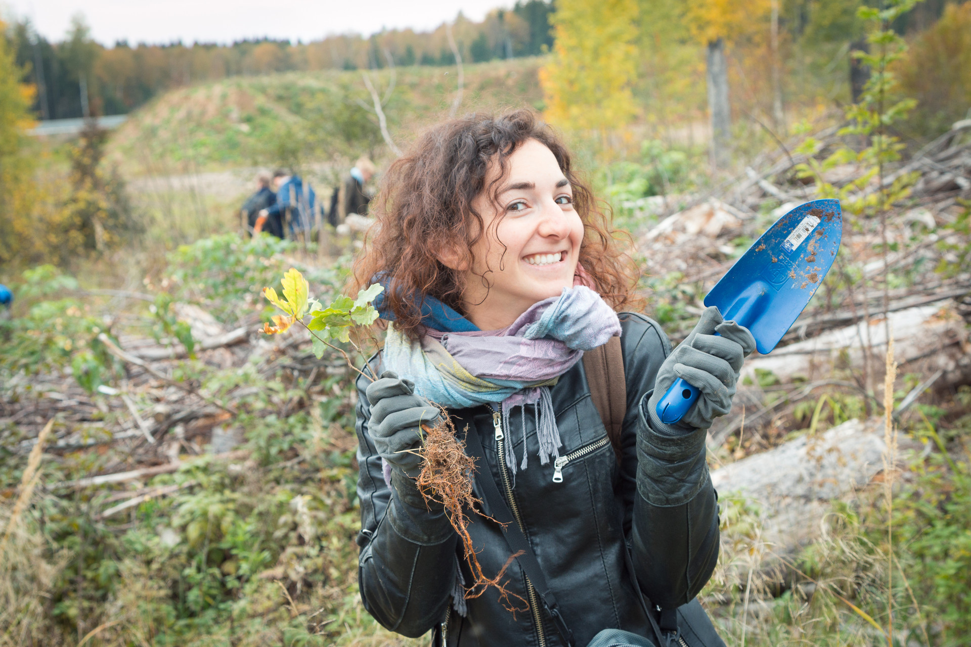 Piantando un bosco nella oblast' di Mosca con Greenpeace