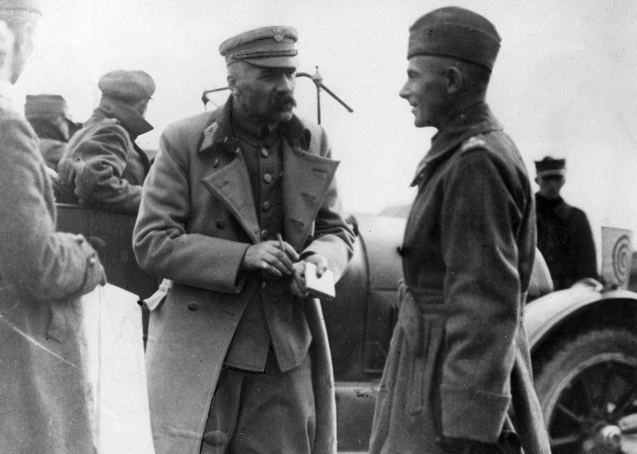 Józef Piłsudski and Rydz-Śmigły.