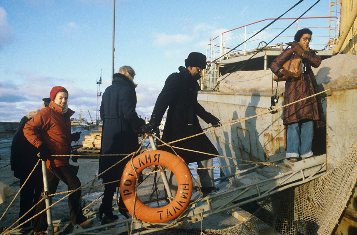 Tallinn commercial seaport, 1979.