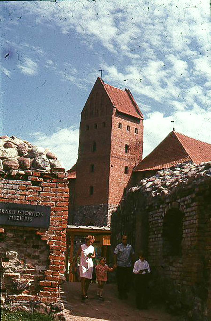 Castelo da ilha de Trakai, década de 1960
