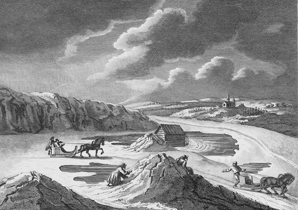 Engraving by J Bye from Travels through Sweden, Finland and Lapland to the North Cape, in the years 1798 and 1799 by Giuseppe Acerbi, (London, 1802).