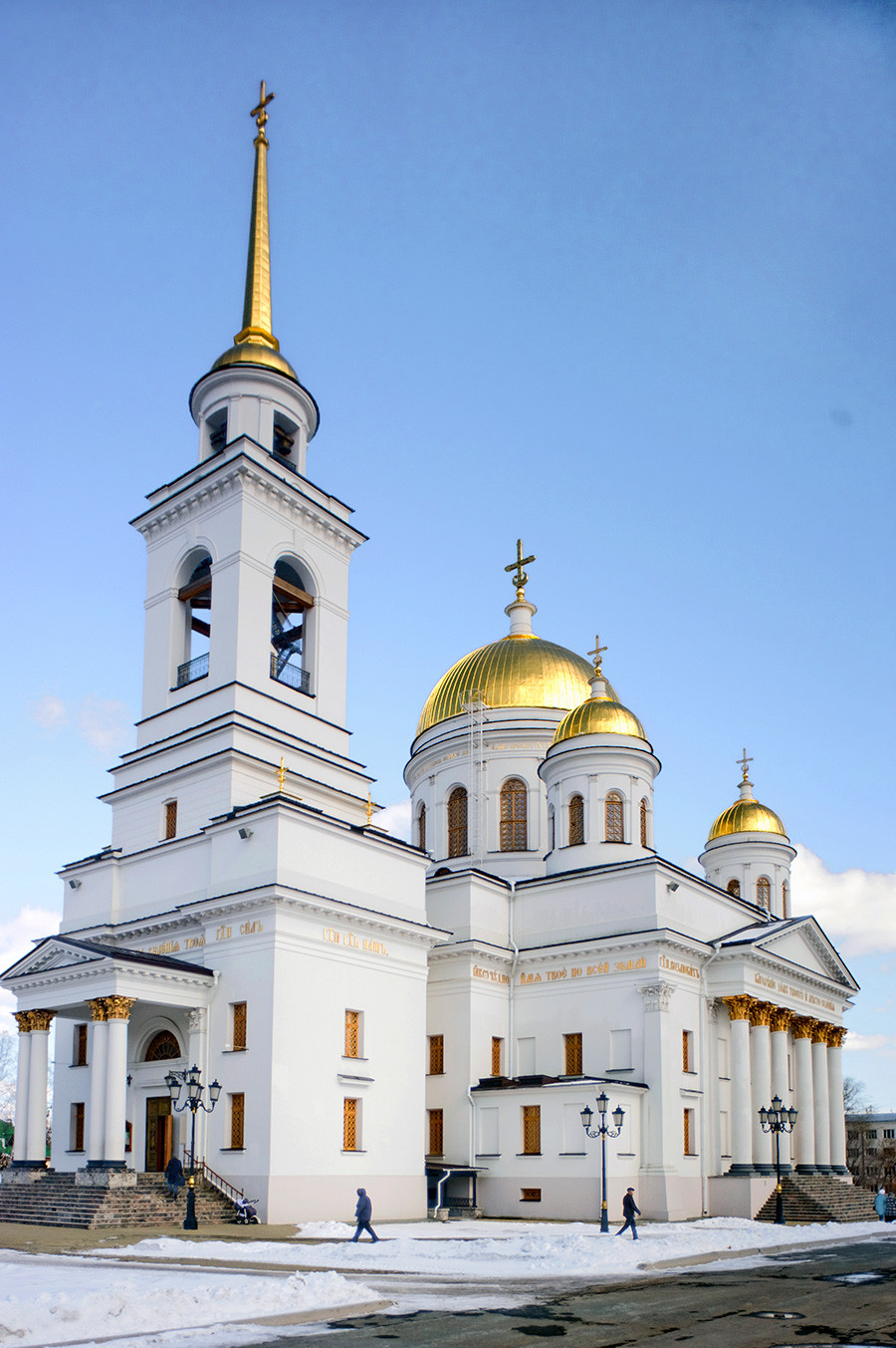 New Tikhvin Convent. Cathedral of St. Alexander Nevsky. Southwest view. April 1, 2017