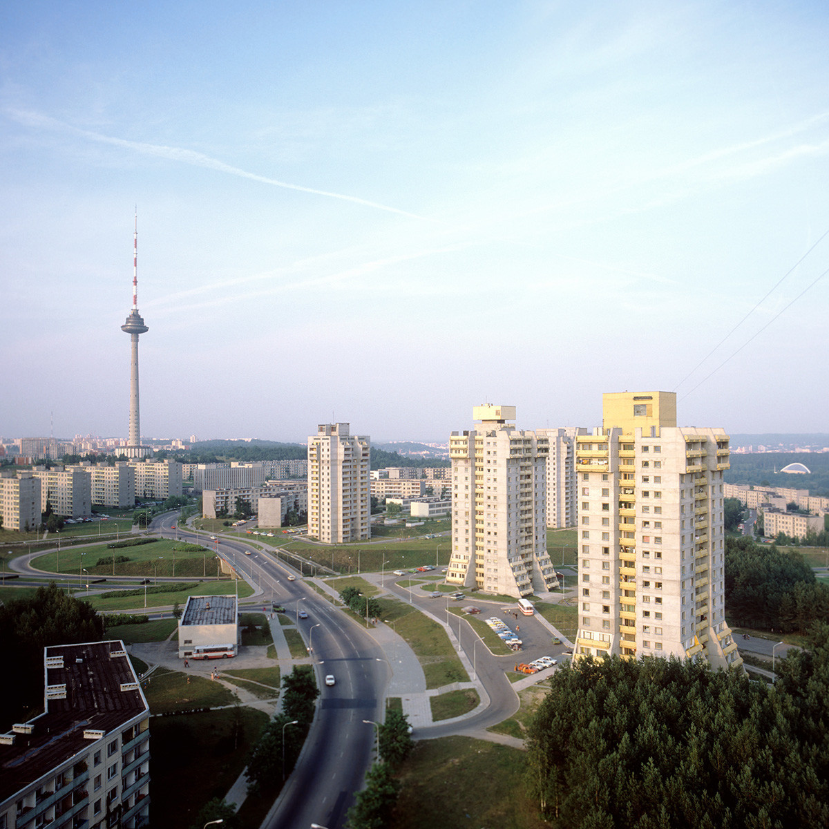 Населбата Лаздинај во Вилнус, 1985 година Литванска ССР.