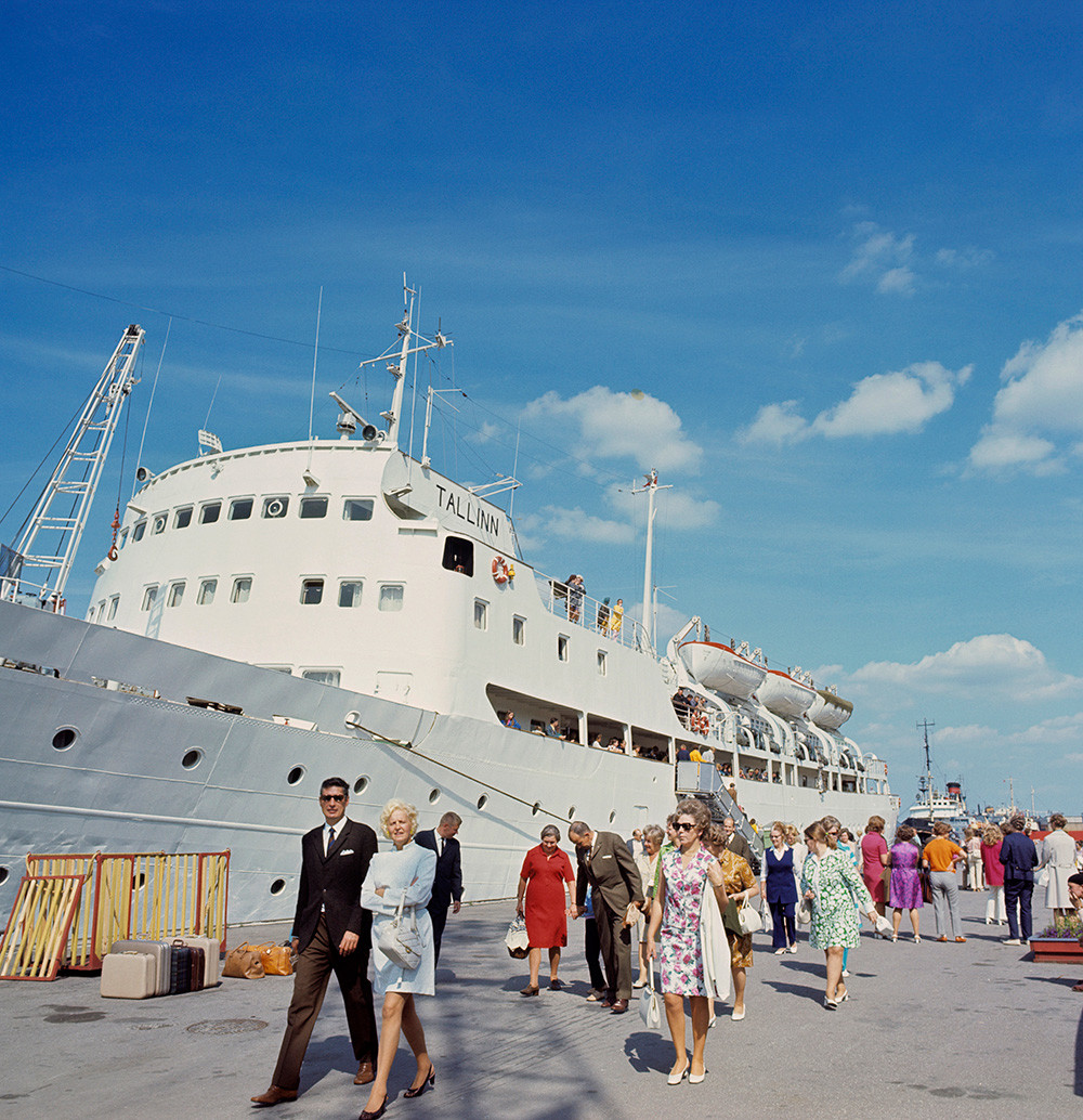 Der Liegeplatz des Passagierhafens in Tallinn, 1970