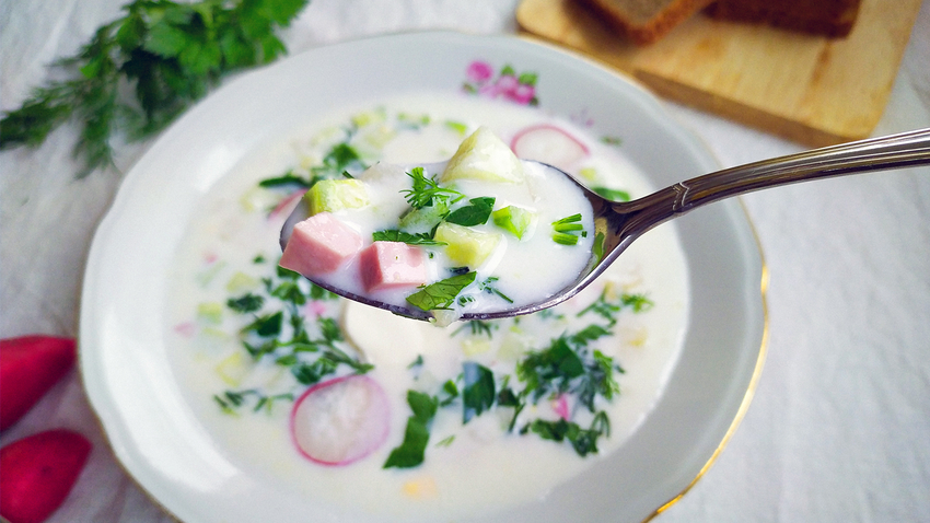 This cold soup was to die for on a hot summer day in the USSR!