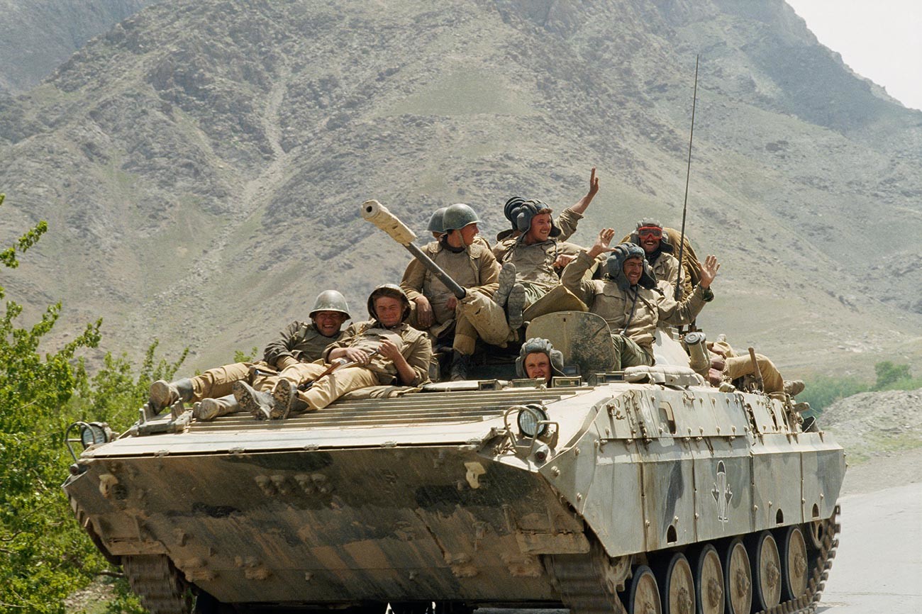 Soviet troops near Kabul.