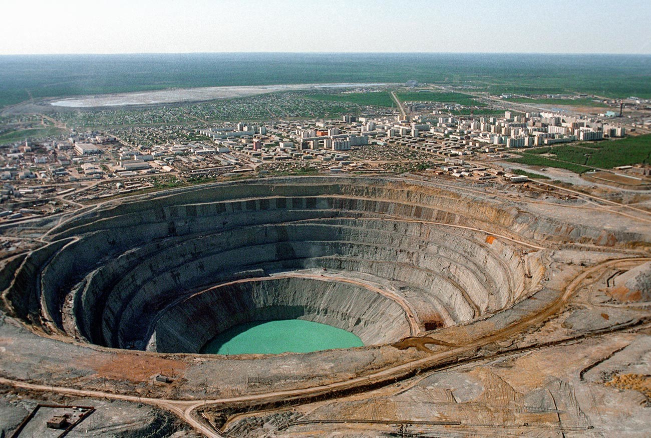 Diamantbergwerk „Mir“ in Jakutien