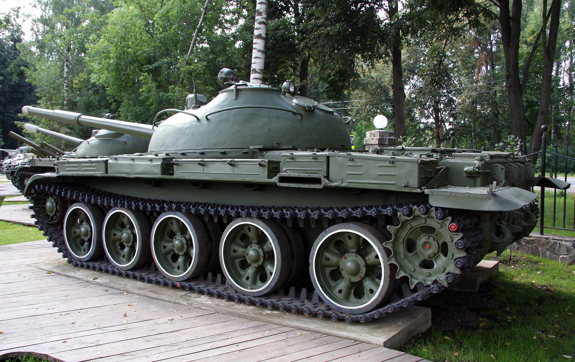 Un tanque T-62.
