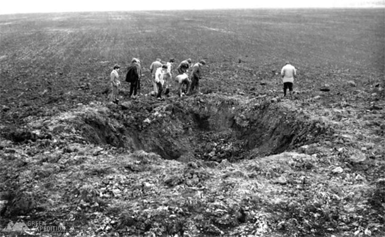 Tempat jatuhnya meteorit Sterlitamak, 1990.