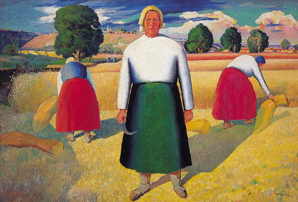 カジミール・マレーヴィチ　収穫する人　1928–1929年