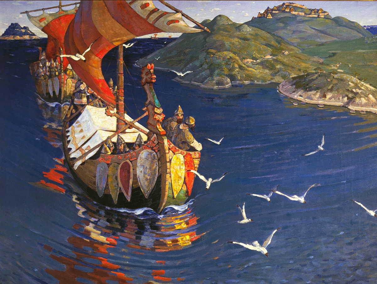 Nicholas Roerich. Guests from Overseas