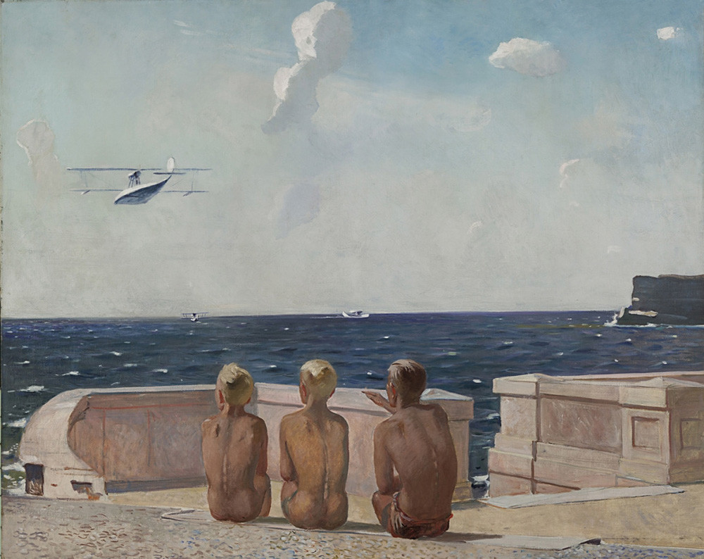« Futurs pilotes », par Alexandre Deïneka, 1938


