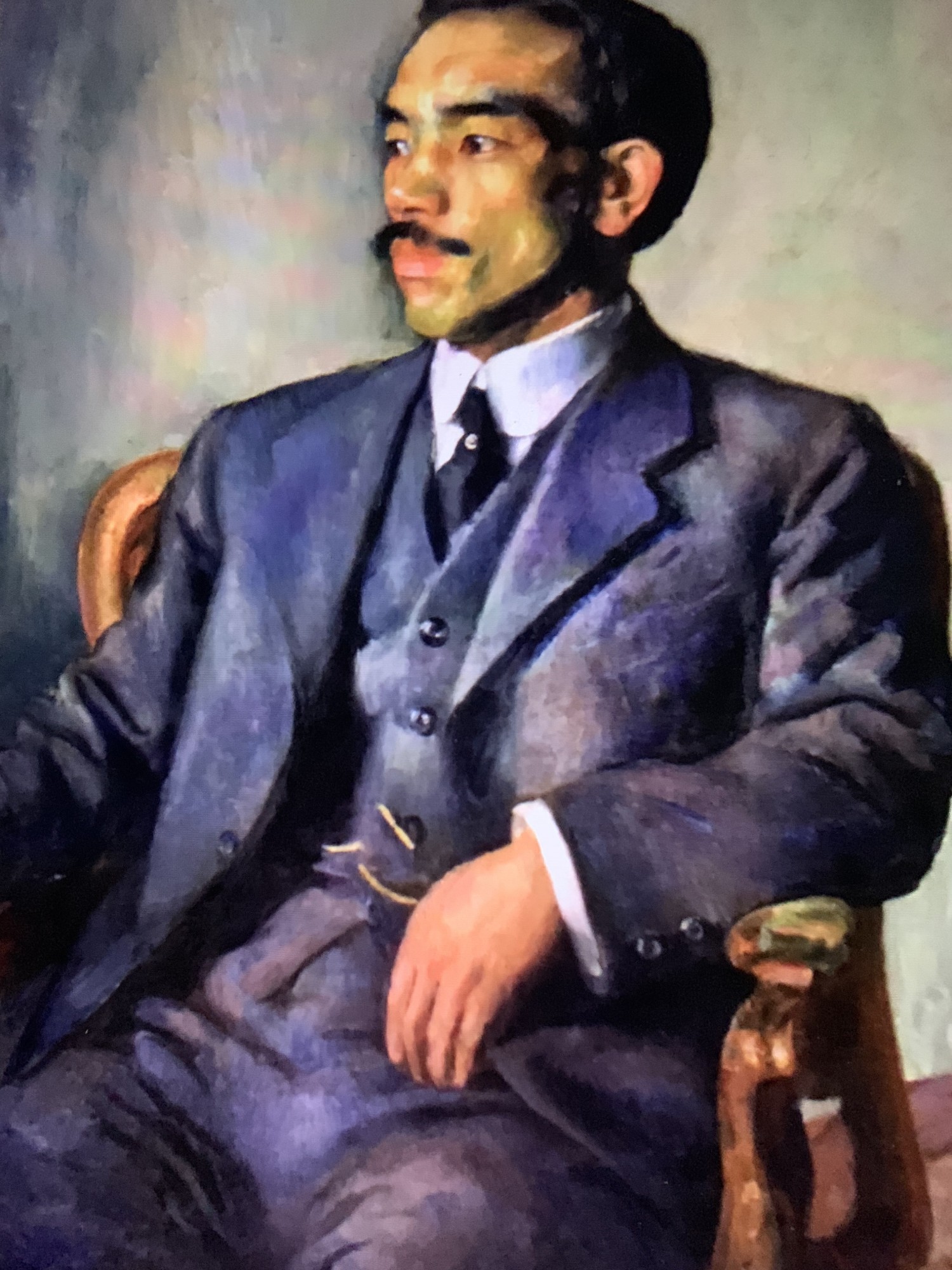 平田知夫領事の肖像画