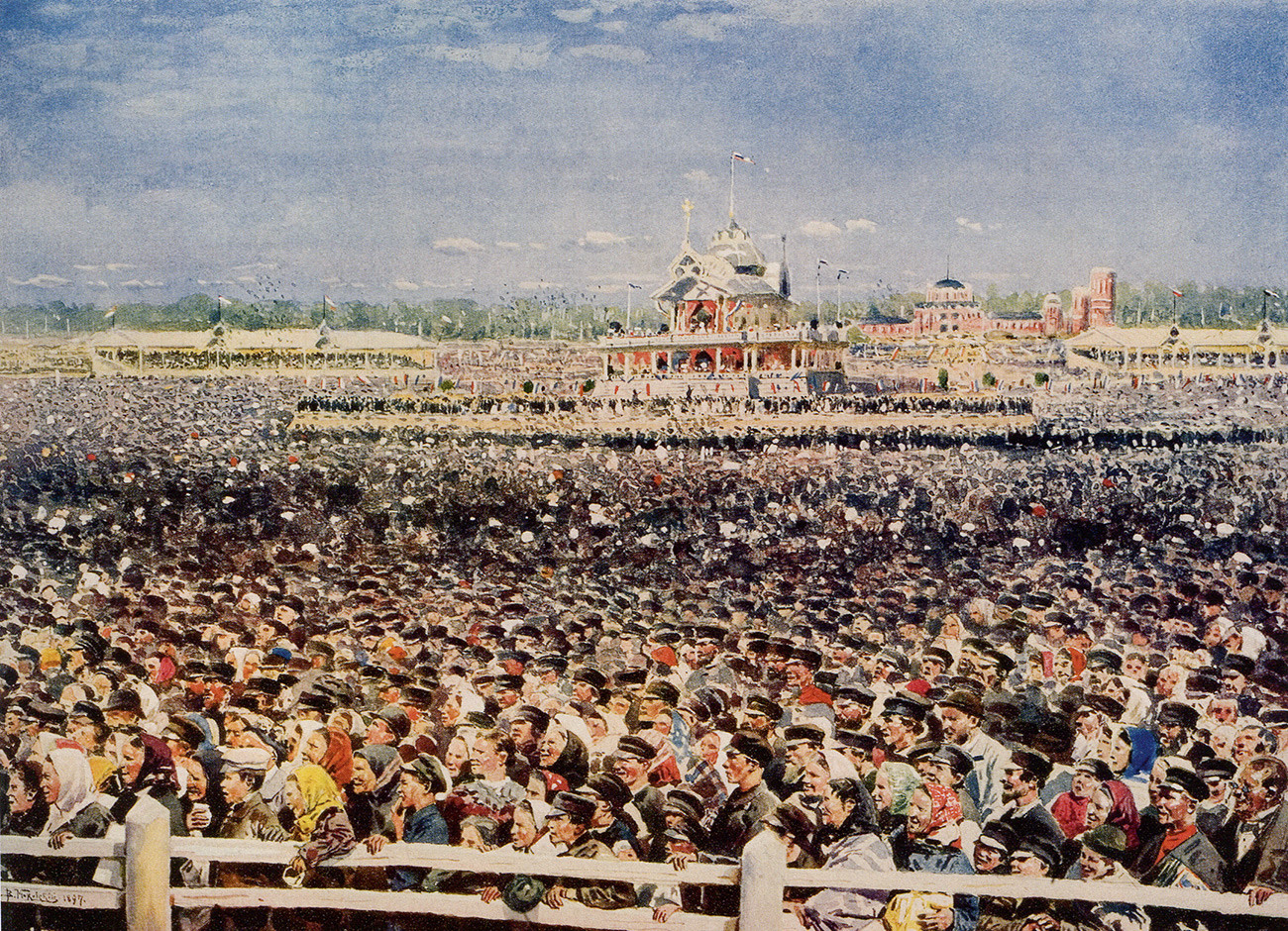 At the Khodynskoye field, May 1896.