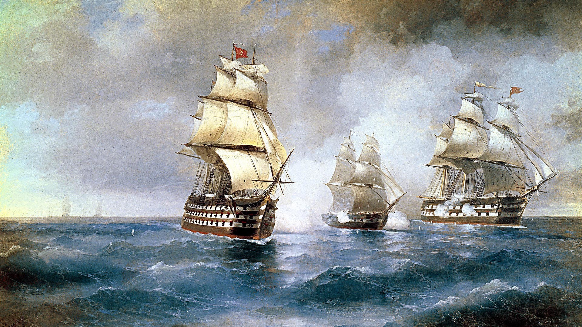 Napad dva turska broda na brig 