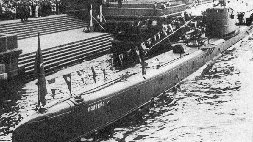 Подморница Б-2 после модернизације, Лењинград, 1935.