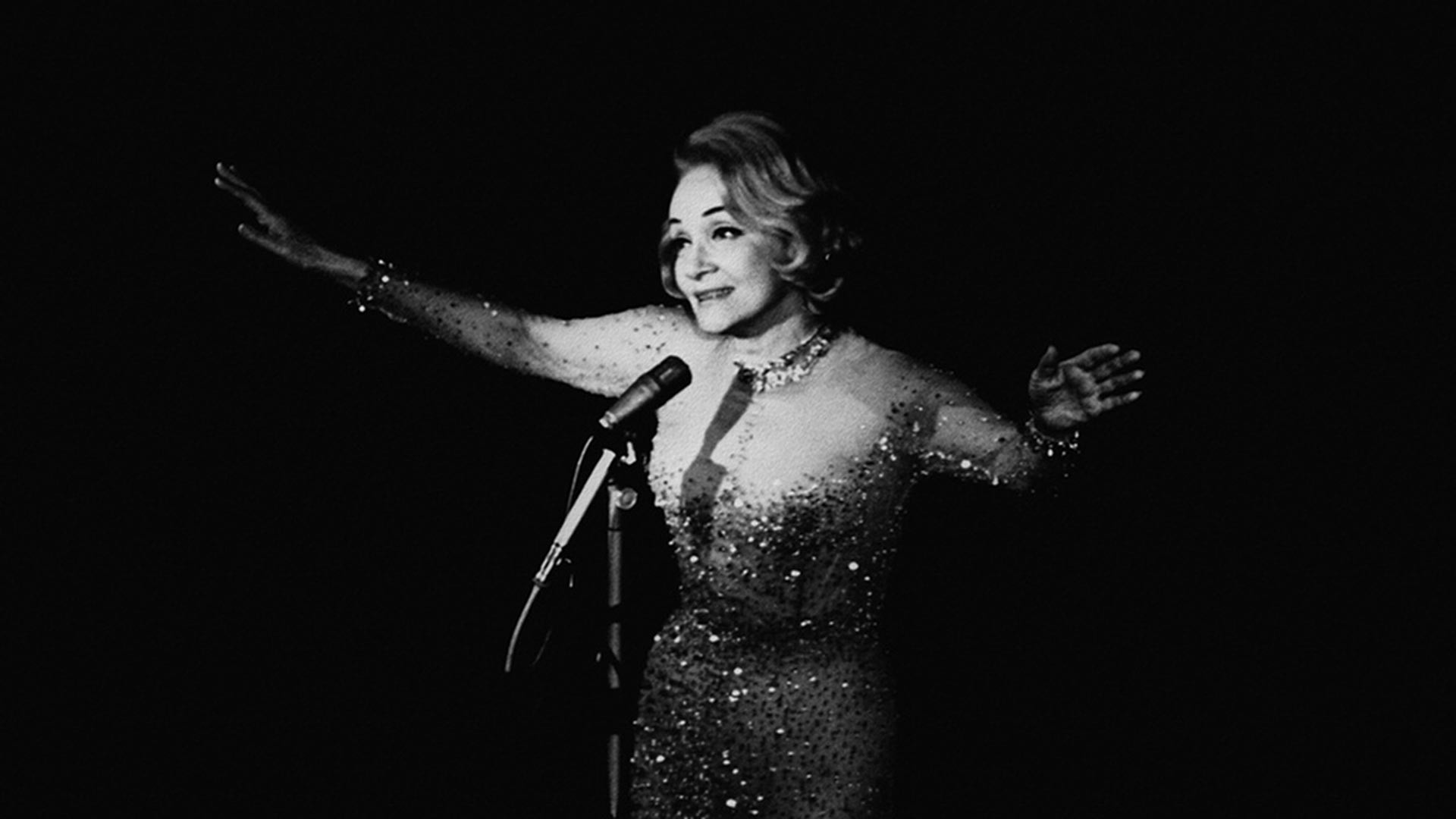 Marlene Dietrich während ihrer Tournee 1964 in die UdSSR