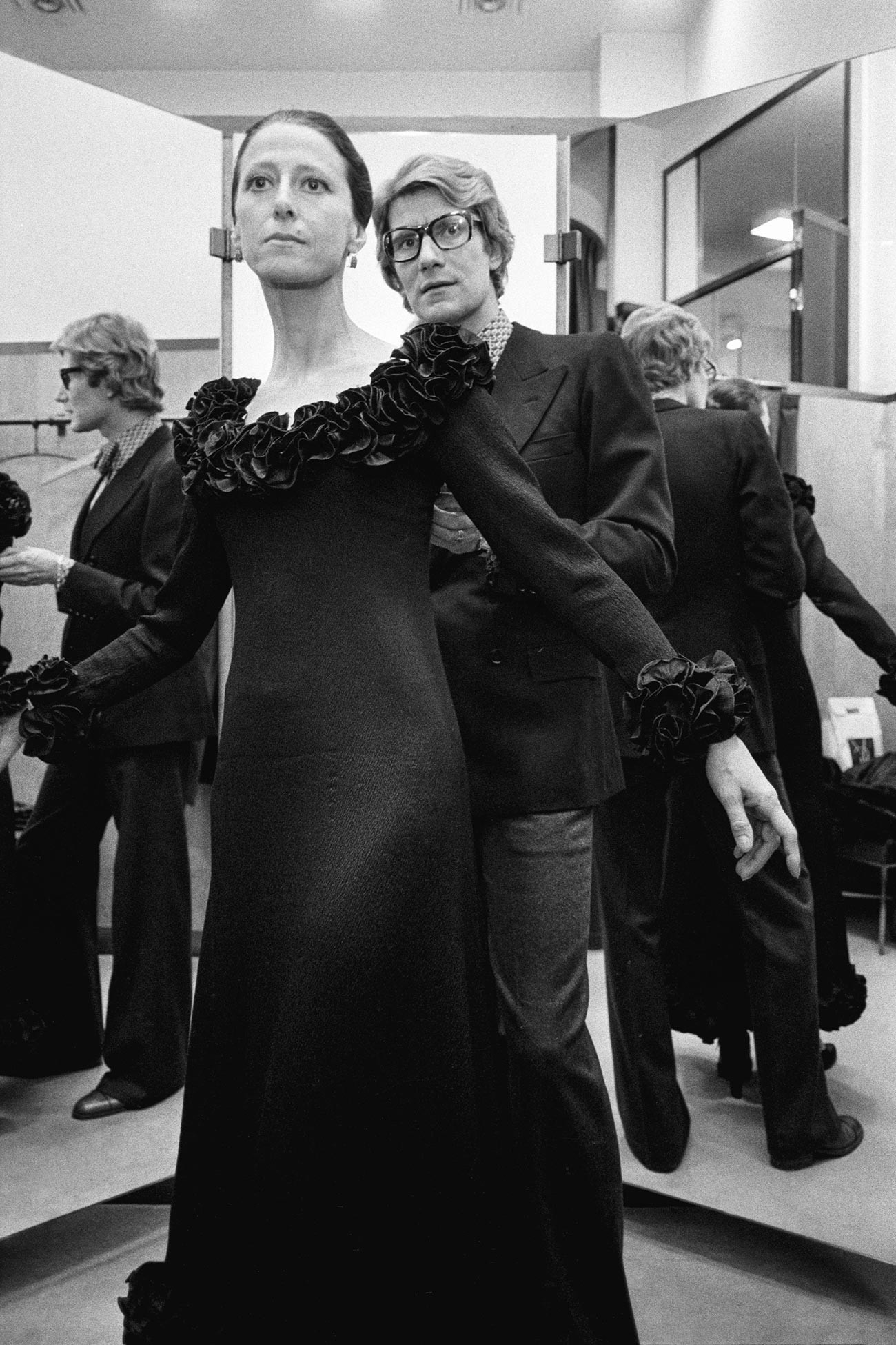 Yves Saint Laurent und russische Ballerina Maja Plisetskaja, 1971