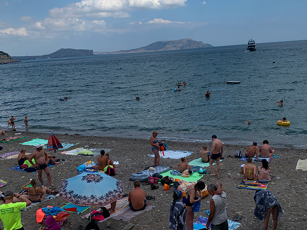 Ein Strand auf der Krim