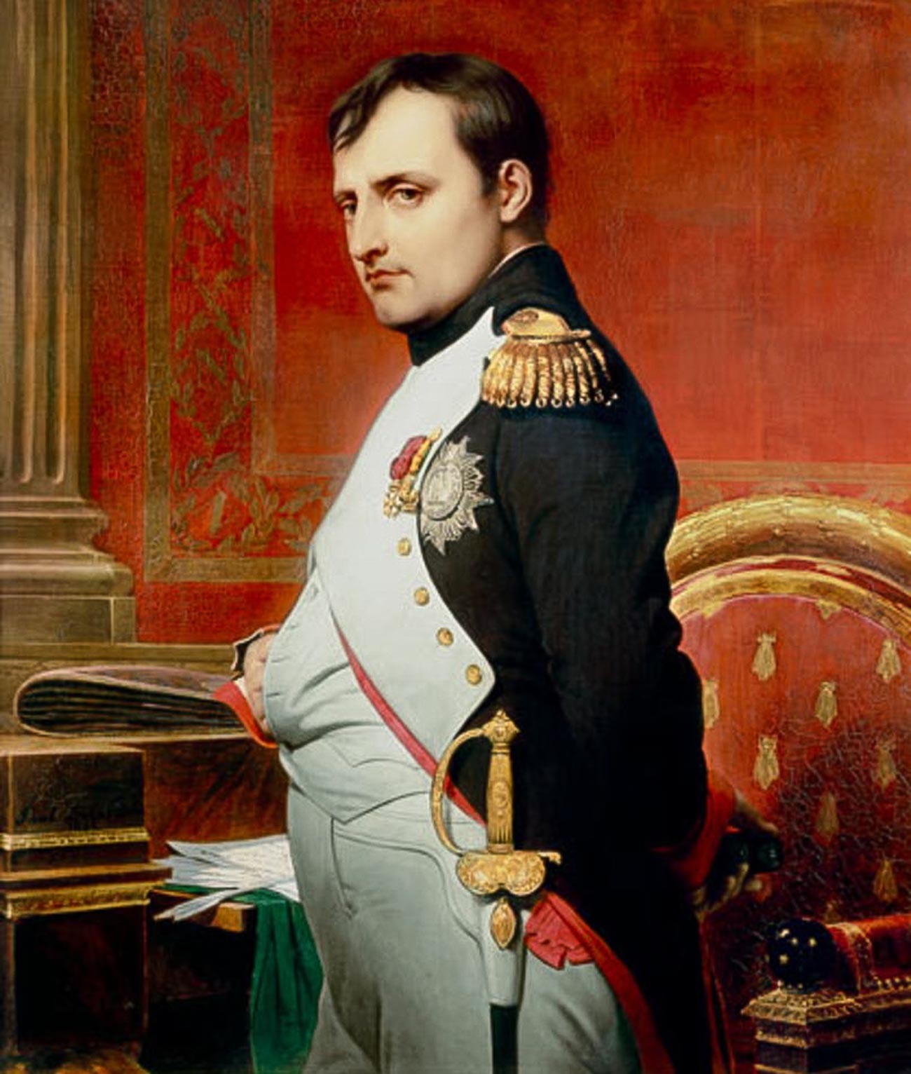«L’empereur Napoléon Ier dans son cabinet de travail en 1807»