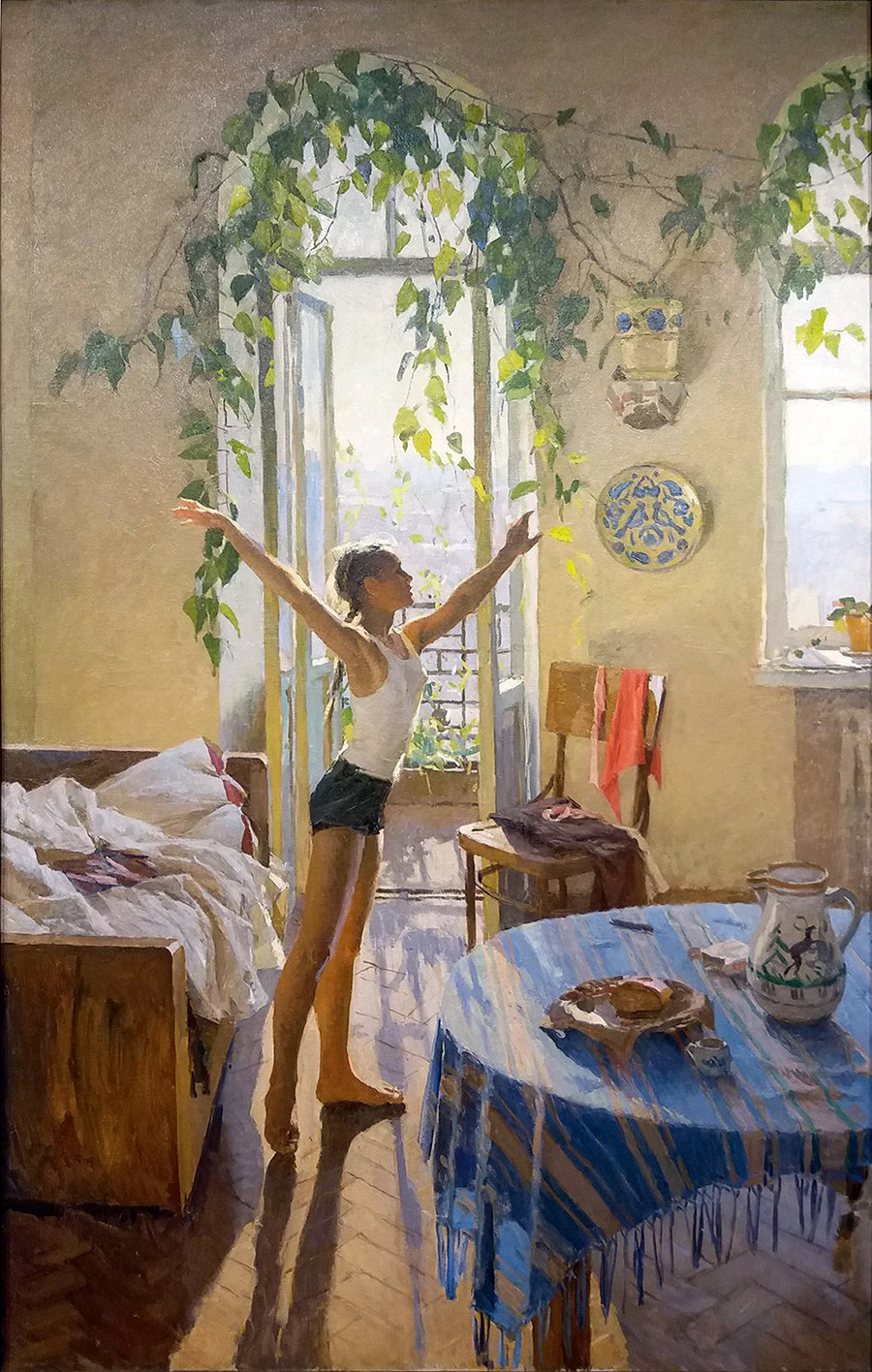 Le matin par Tatiana Iablonskaïa, 1954
