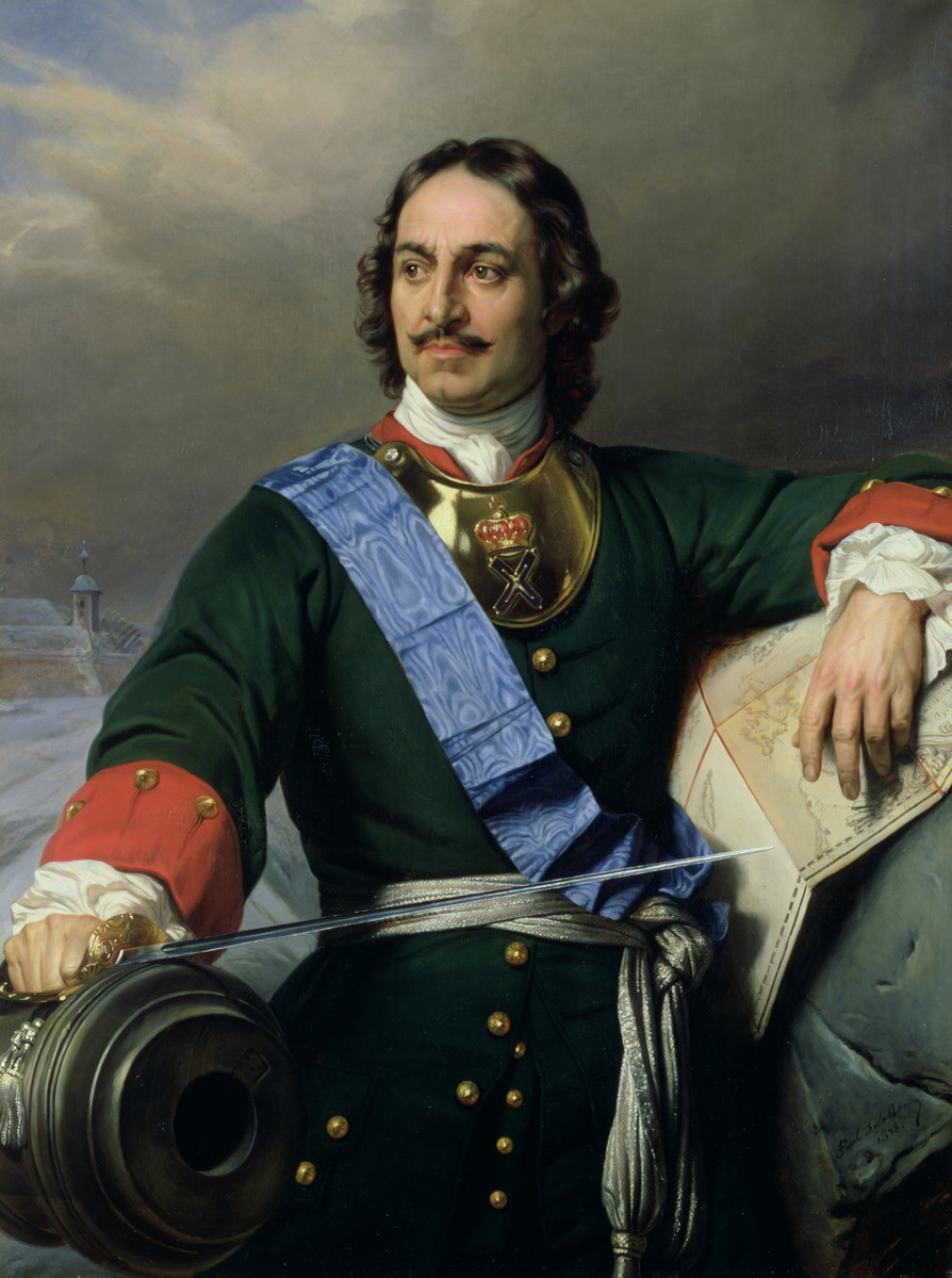 Pierre Ier de Russie peint par Paul Delaroch