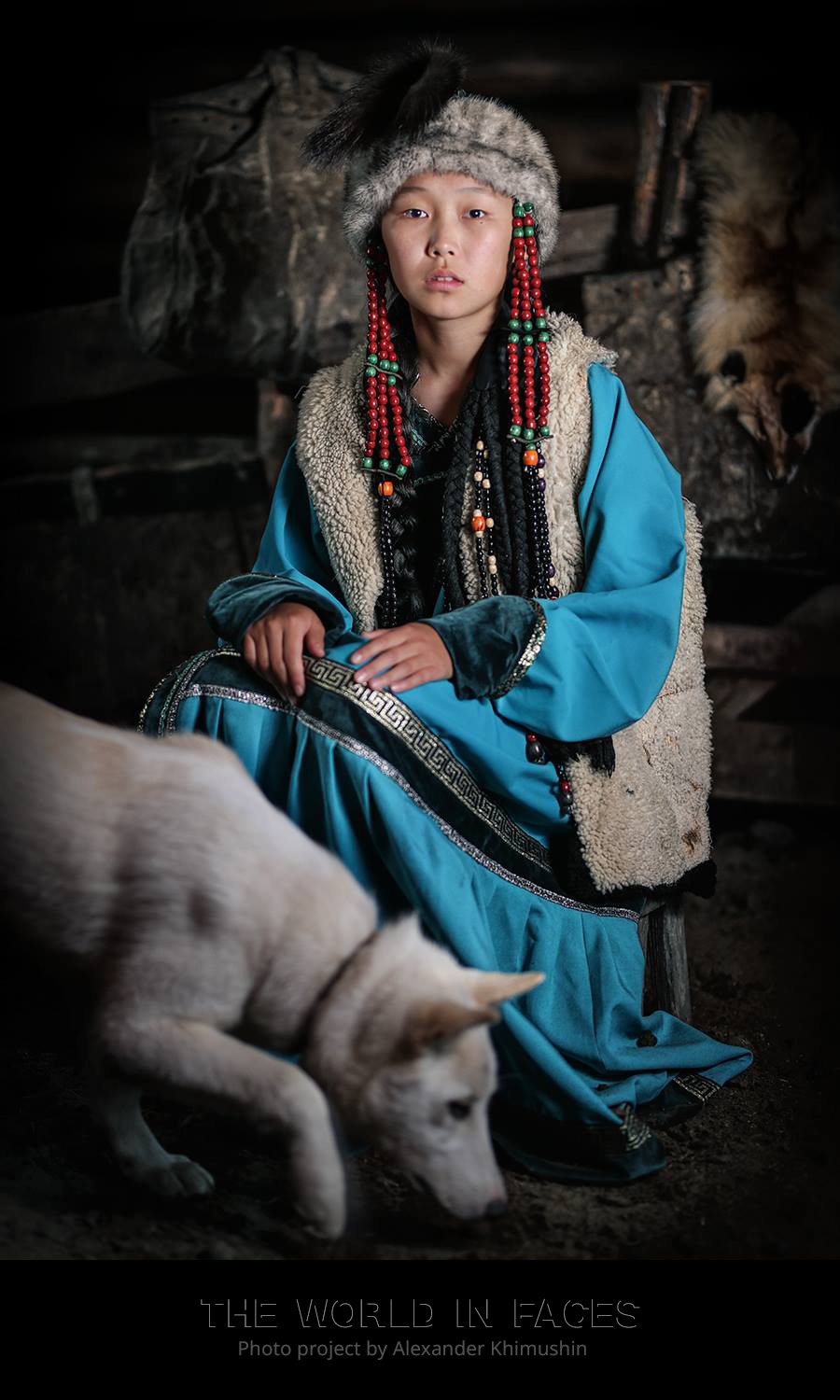 Eine junge Sojoten-Frau 

