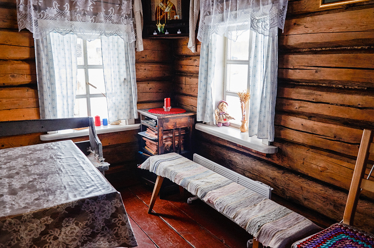 Inside a Karelian house.