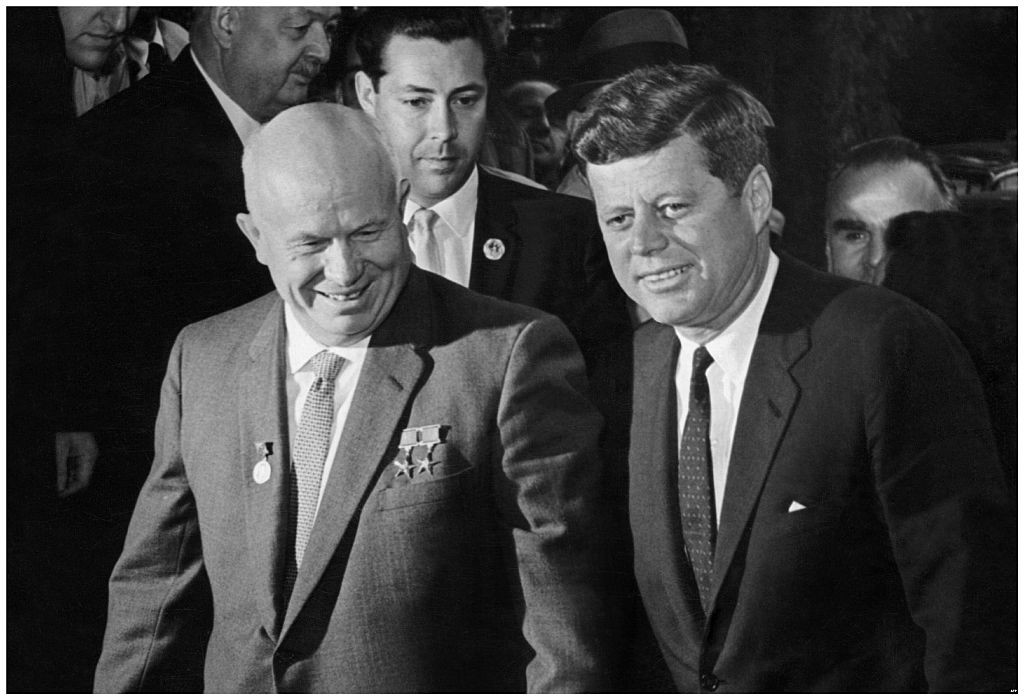1961年6月にウィーンで行われた、ケネディとフルシチョフの米ソ首脳会談