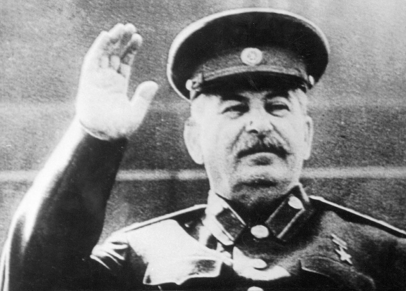 Joseph Stalin on the rostrum of the Lenin's Mausoleum, Moscow