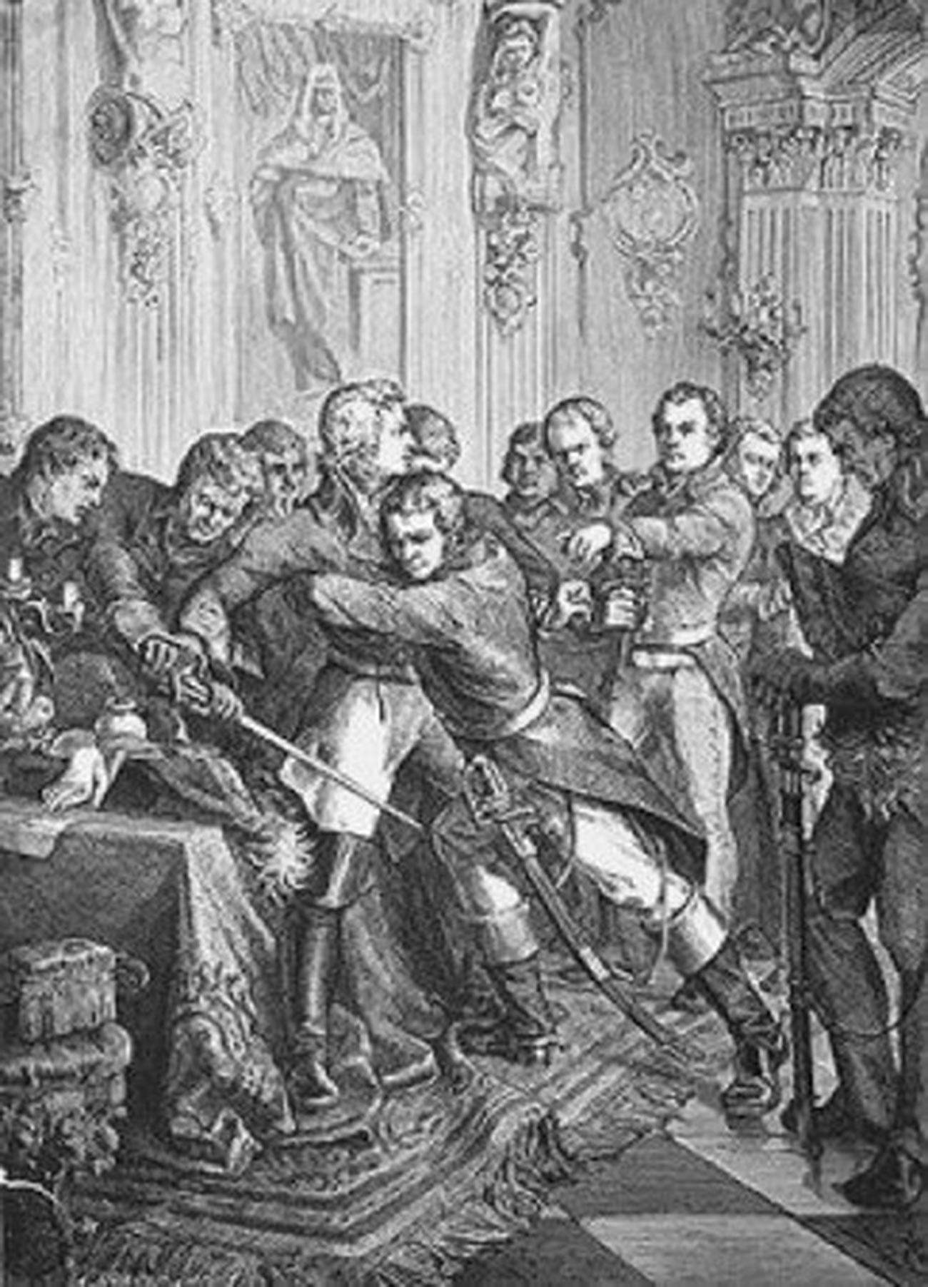 The arrest of Gustav IV.