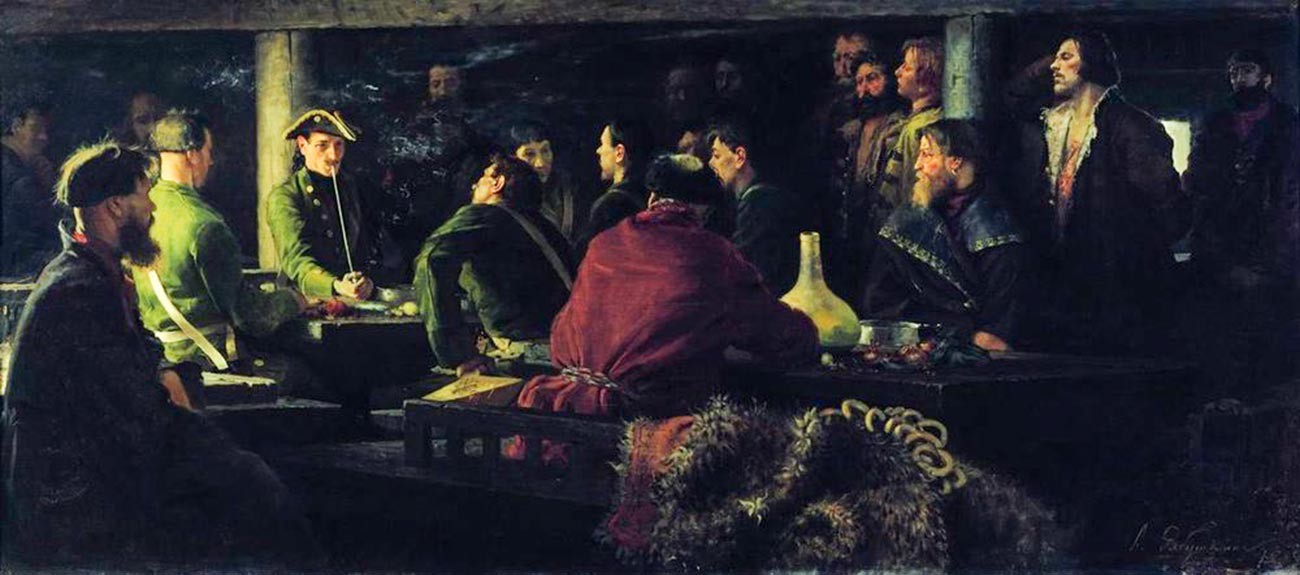 „’Потешна’ војска Петра I у крчми“, 1892.