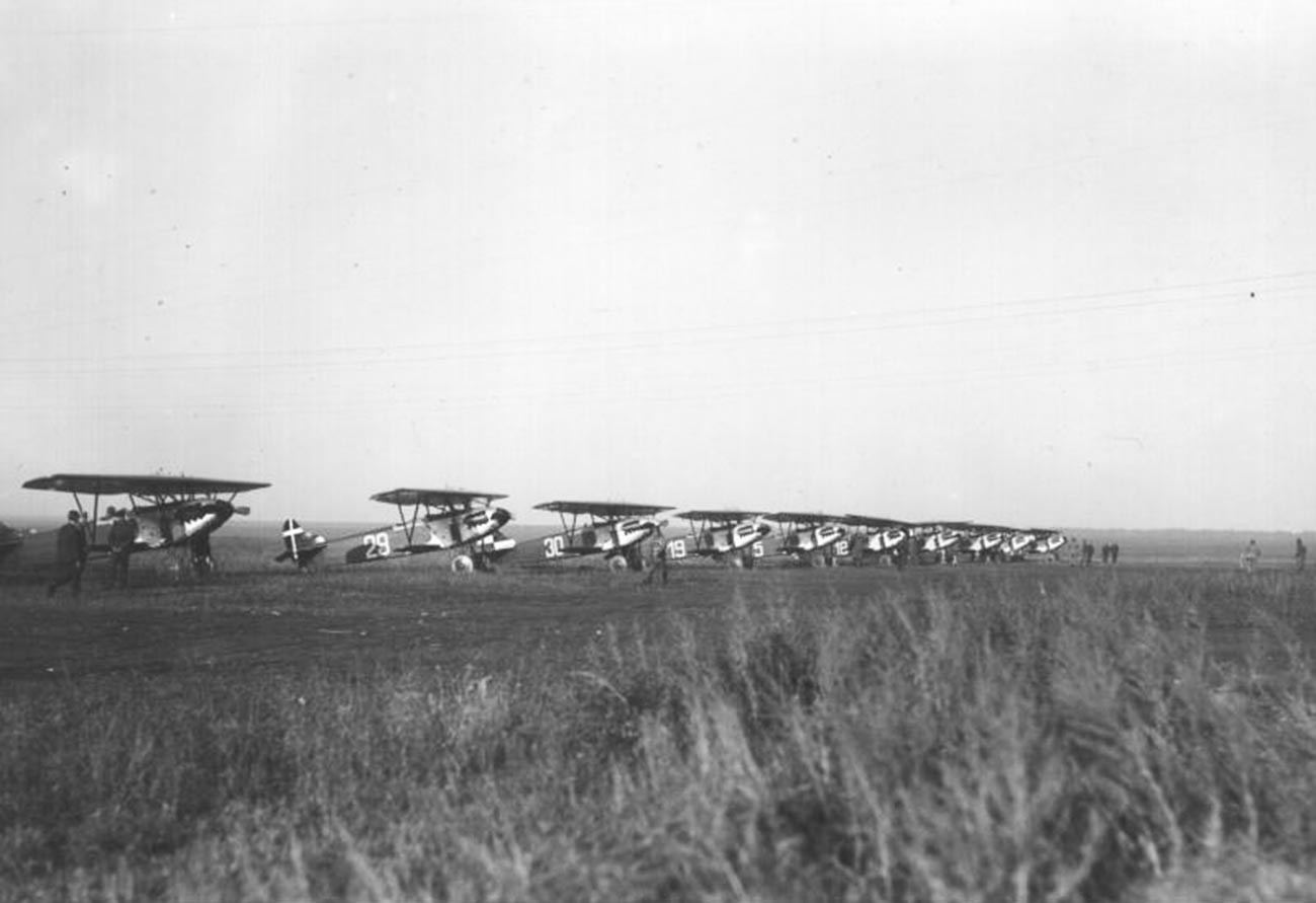 Истребители Fokker D.XIII в Липецке.