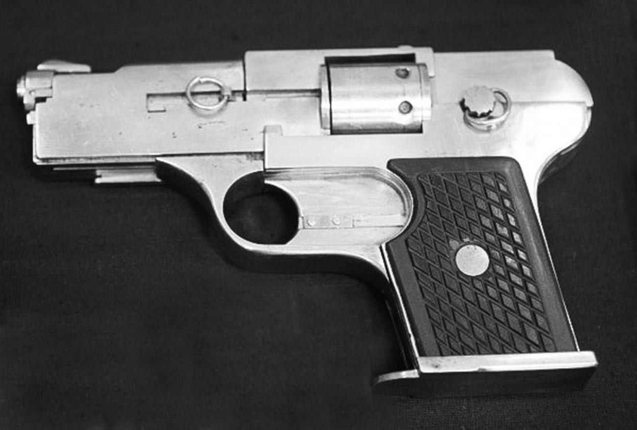 One of the pistols, designed by Tolstopyatov brothers.