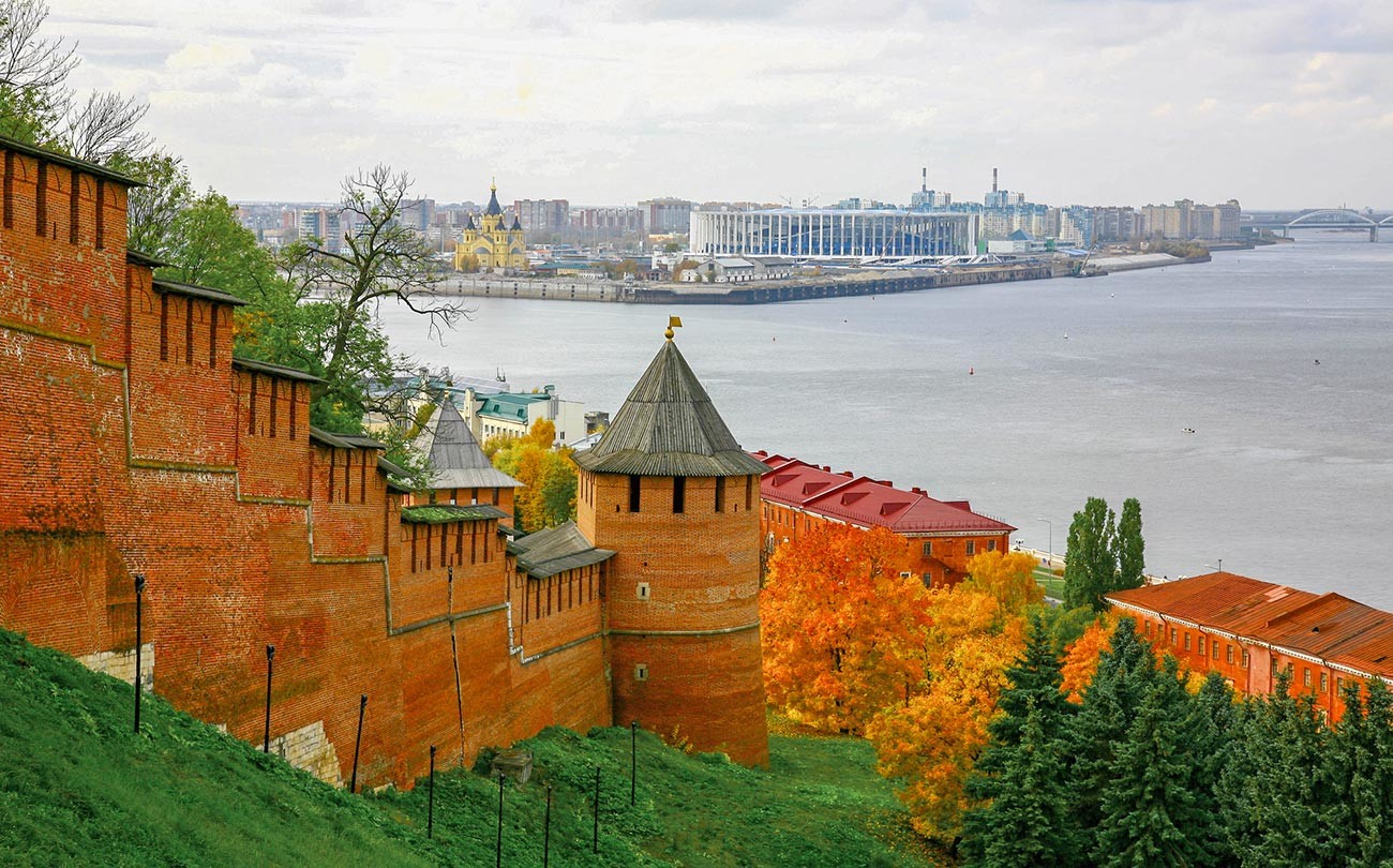 Fall in Nizhny Novgorod, the city on the Volga River