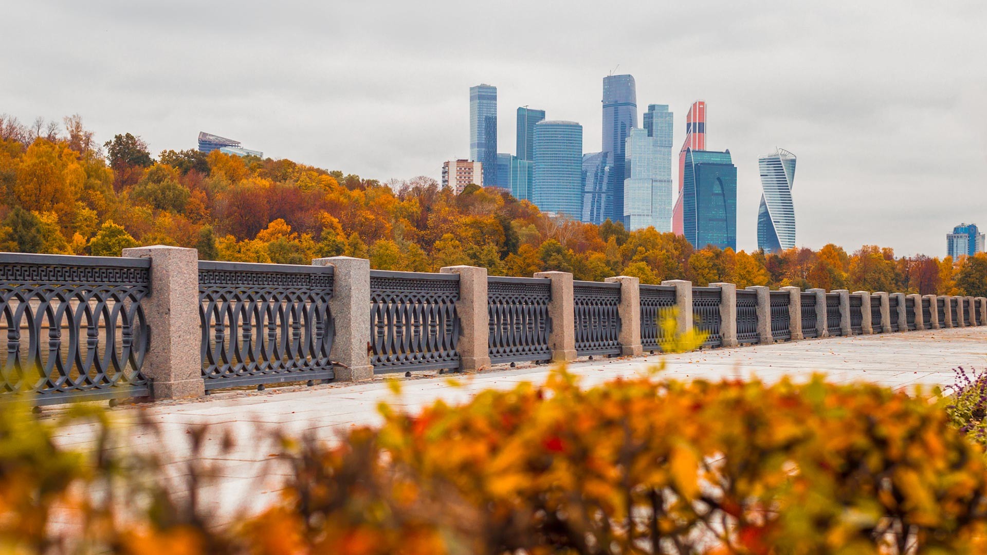 Fall on Moscow’s embankments