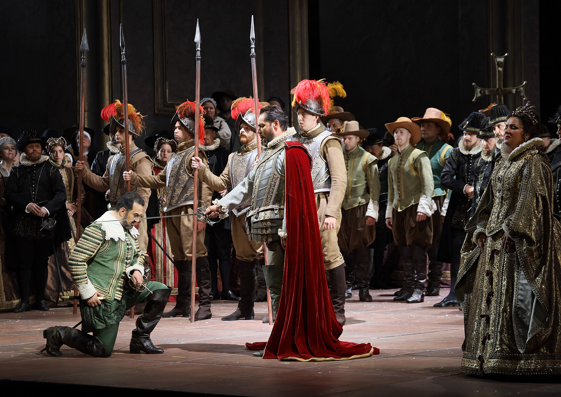 A scene from the opera ‘Don Carlo’. 