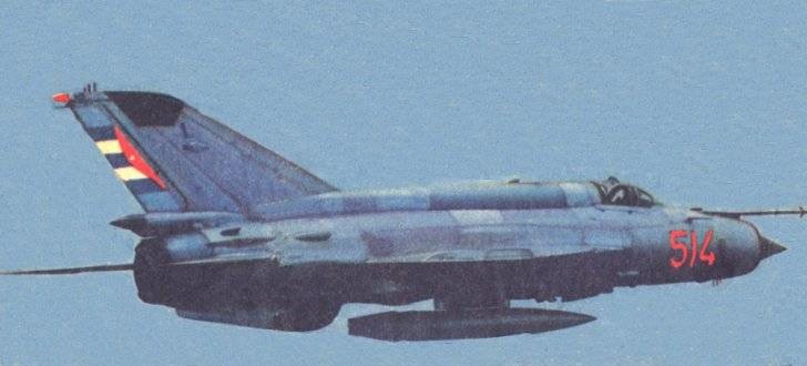 Un MiG-21bis cubano.