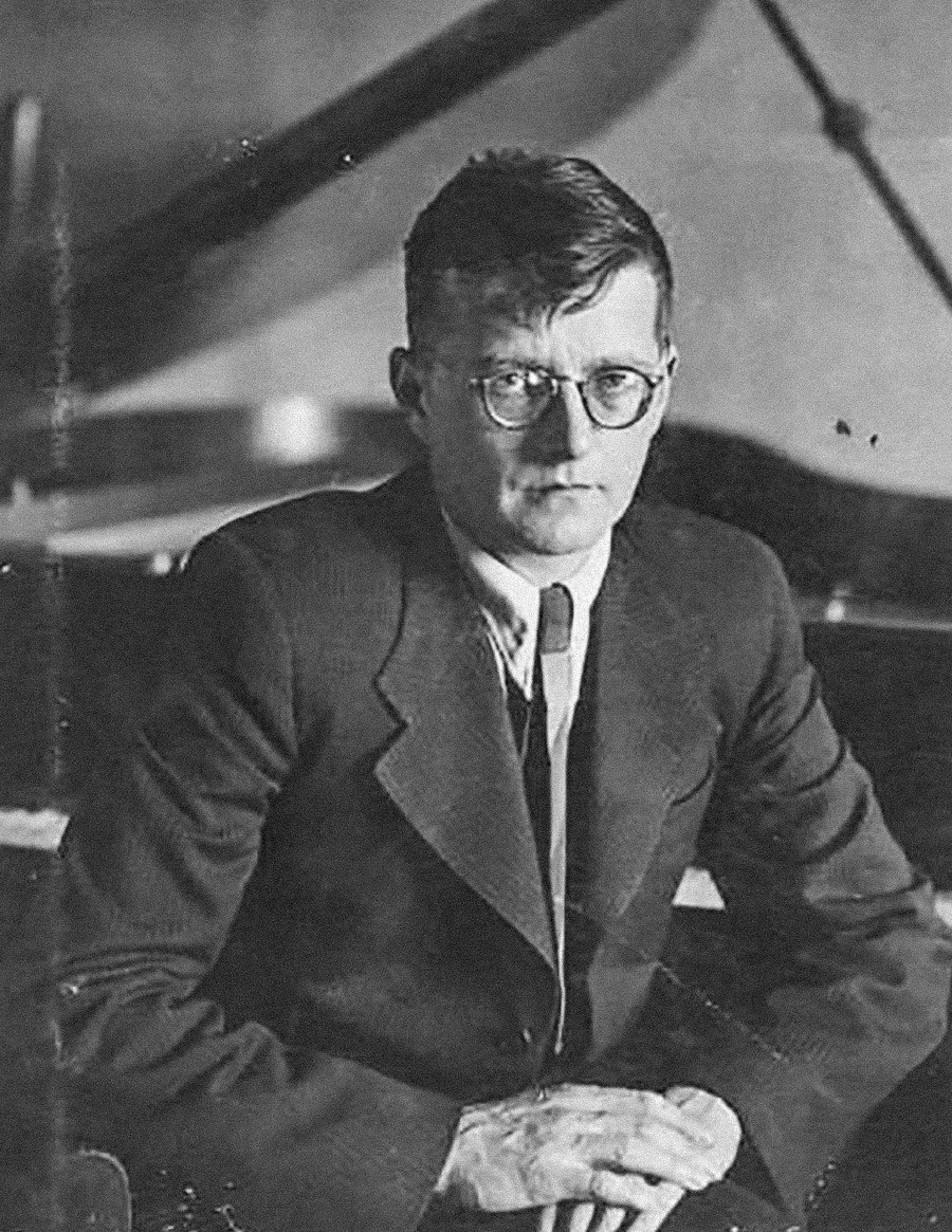 Le compositeur Dmitri Chostakovitch, années 1940


