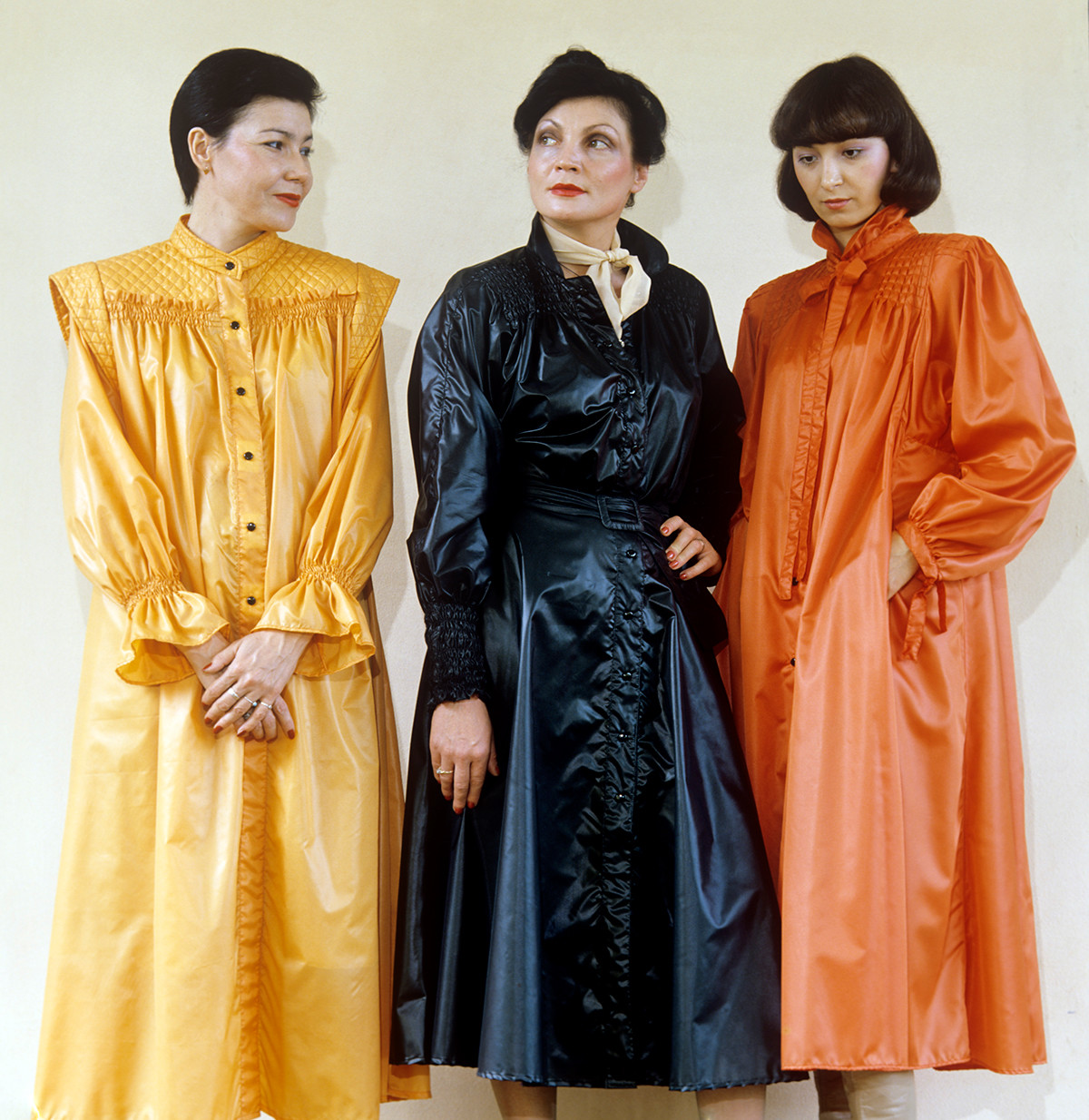 Soviet fashion models in 1982.