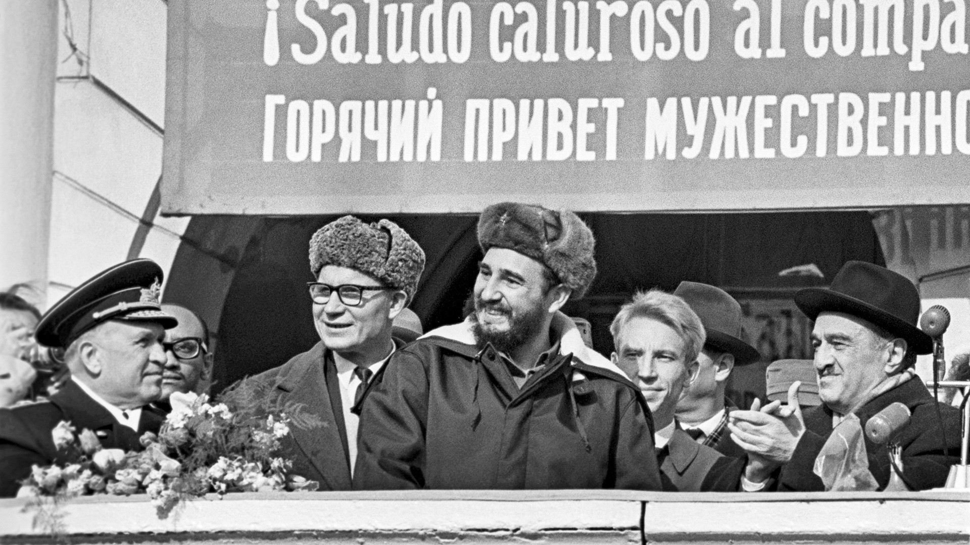 Fidel Castro's visit to the USSR, Murmansk, 1963