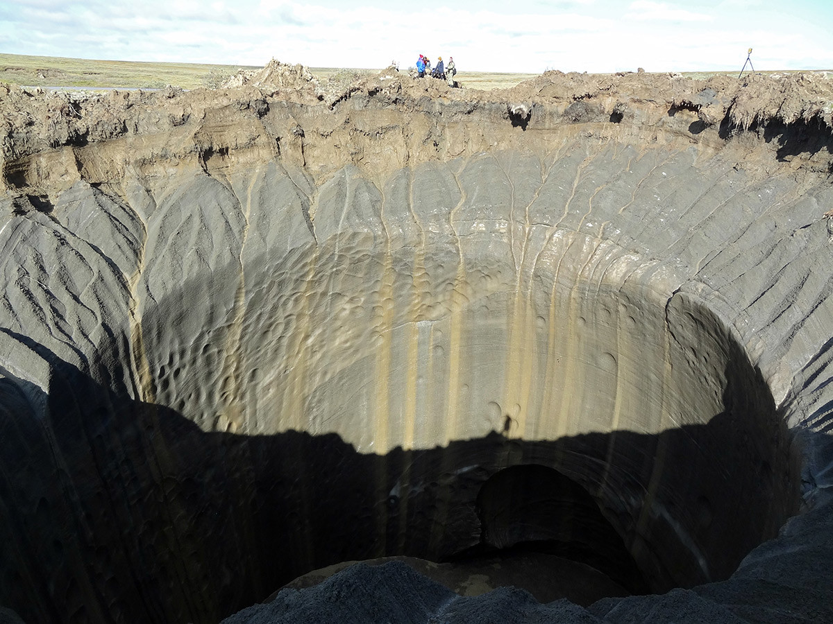Russian scientists have discovered seven giant craters in remote Siberia.