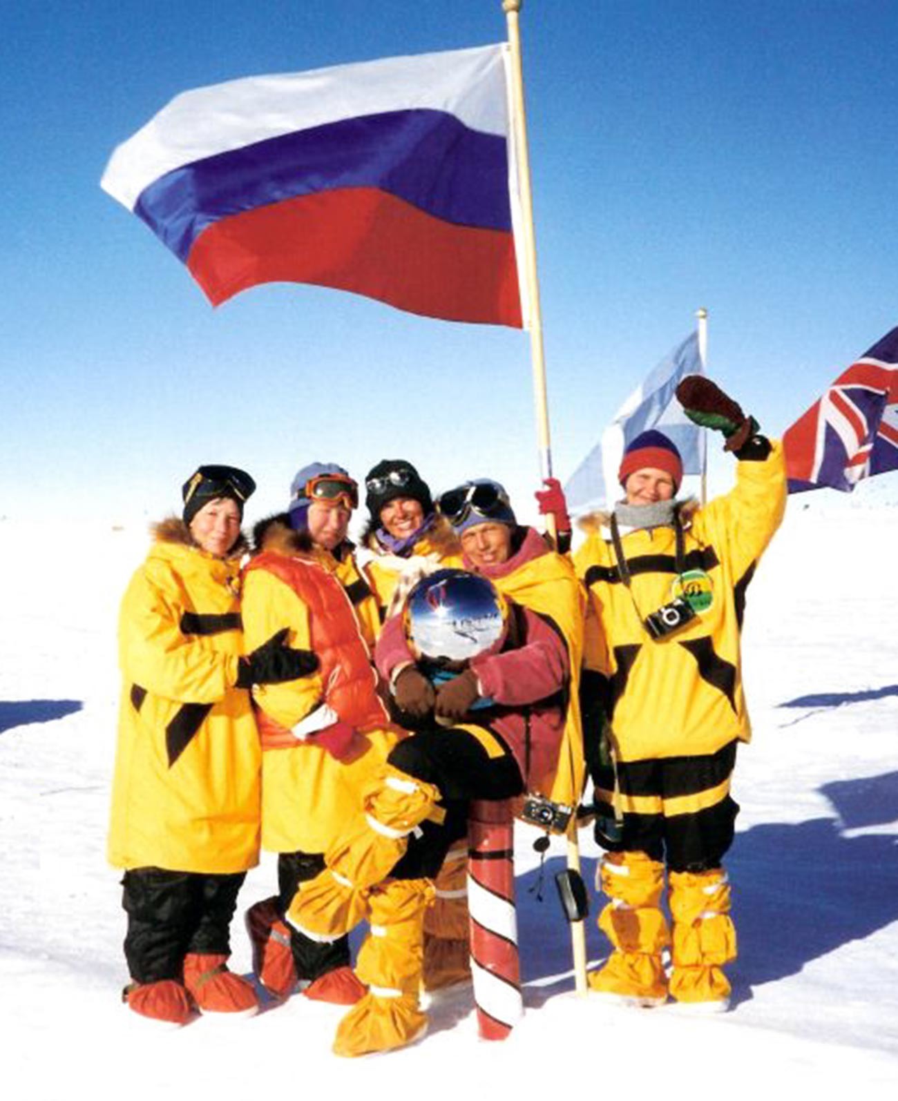 Le ragazze del team Metelitsa al Polo Sud