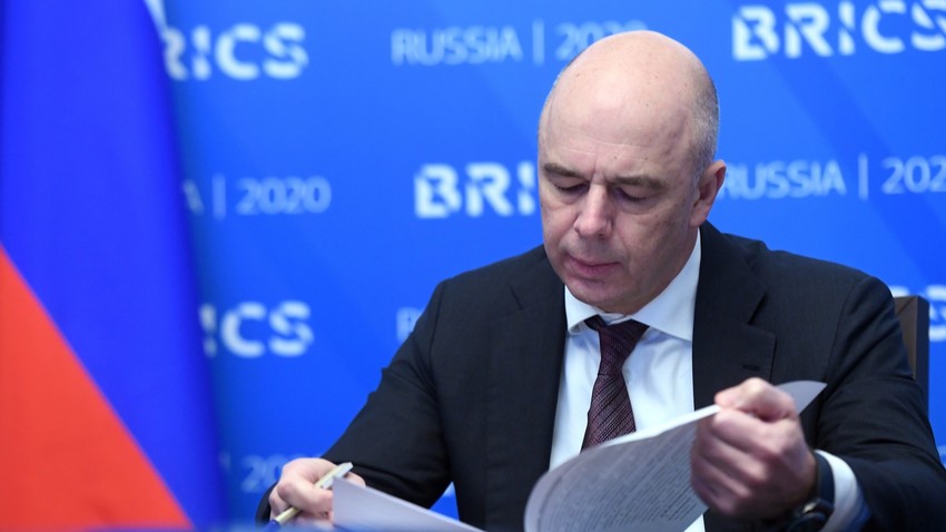 O ministro das Finanças da Rússia, Anton Siluanov.