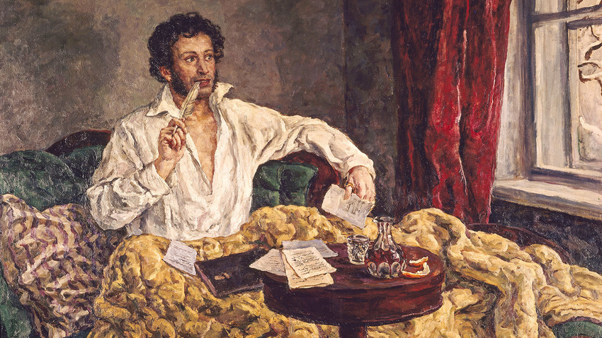 Пушкин от Пьотр Кончаловски, (1876-1956)